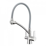 Смеситель для кухни с гибким изливом GAPPO G4398-17 с фильтром  хром 39985