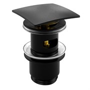 Донный клапан Push-up Wasserkraft A164 черный матовый 40083