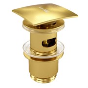 Донный клапан Push-up Wasserkraft A165 золото матовый 40084