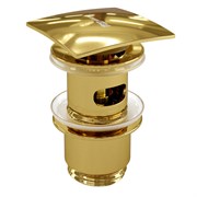 Донный клапан Push-up Wasserkraft A168 золото 40087