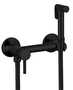 Гигиенический душ с настенным смесителем Santarinio SB-100500 черный матовый 39773