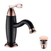 Смеситель для раковины Lemark Prime LM6106BRG золото/черный 337721