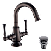 Смеситель для раковины Lemark Peretto LM6307RB чёрный 337726