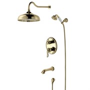 Душевая система Lemark Brava LM4722G золото 337750