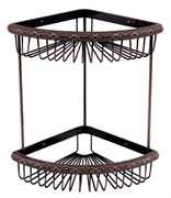 Полка угловая Lemark Jasmine LM6682ORB 2-ярусная Lemark Jasmine LM6682ORB бронза 337789