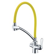 Смеситель для кухонной мойки Lemark Comfort LM3070C-Yellow хром/желтый 337792