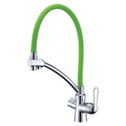 Смеситель для кухонной мойки Lemark Comfort LM3070C-Green хром/зеленый 337793