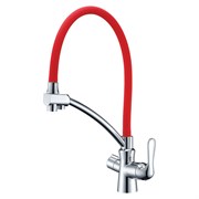 Смеситель для кухонной мойки Lemark Comfort LM3070C-Red хром/красный 337794