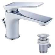 Смеситель для раковины Lemark Allegro LM5906CW белый/хром 337853