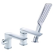Смеситель на борт ванны Lemark Allegro LM5945CW белый/хром 337857