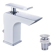 Смеситель для раковины Lemark Contest LM5806CW белый/хром 337859