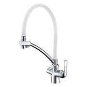 Смеситель для кухни Lemark Comfort LM3070C-White белый/хром 338232