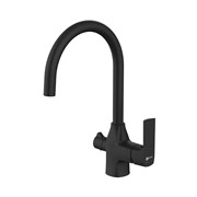 Смеситель для кухни с подключением к фильтру Lemark Ursus LM7261BL чёрный 338250
