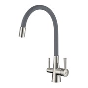 Смеситель для кухни с подключением к фильтру с питьевой водой Lemark Comfort LM3075BN никель 338287