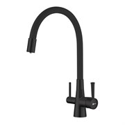 Смеситель для кухни с подключением к фильтру с питьевой водой Lemark Comfort LM3075BL чёрный 338289