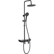 Душевая система Lemark Tropic LM7012BL черная 338333