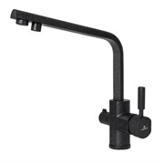 Смесители для кухни с подключением под фильтр KAISER Decor 40144-12 черный мрамор 41311