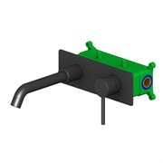 Смеситель для раковины скрытого монтажа TIMO Saona 2371/03SM Черный матовый 41367