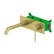 Смеситель для раковины скрытого монтажа TIMO Saona 2371/17SM Золото матовое 41368
