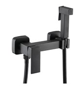 Гигиенический душ с настенным смесителем Frap F7504-6 черный матовый 41499