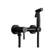 Гигиенический душ с настенным смесителем Frap F7503-6 черный матовый 41500