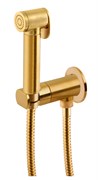 Гигиенический душ с прогрессивным смесителем Remer SHUT OFF N64W BG золото матовое