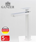 Смеситель для раковины Ganzer STEFAN GZ 12016-F белый/хром 42051