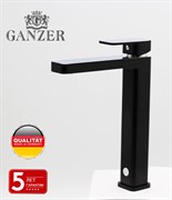Смеситель для раковины Ganzer STEFAN GZ 12016-C черный/хром 42052