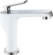 Смеситель для раковины GANZER VILDA GZ 20011-F белый/хром 42082