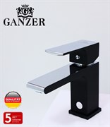 Смеситель для раковины GANZER EARL GZ 28011-C черный/хром 42095