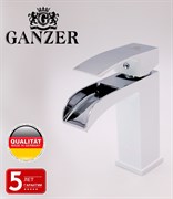 Смеситель для раковины GANZER Leon GZ 44014-F белый/хром 42100