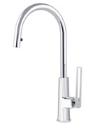 Смеситель для кухни с выдвижной лейкой KAISER Merkur 27166 хром 42290