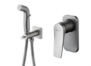 Гигиенический душ скрытого монтажа Lemark Bronx LM3719GM графит 42338