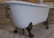 Ванна из литьевого мрамора Эстет Марсель 160x80 см с бронзовыми ножками 42359