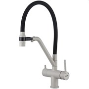 Смесители для кухни под фильтр Gappo G4398-81 белый мрамор 42477