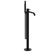 Смеситель для ванны напольный Raiber Premium Graceful RPB-010 матовый черный 42500