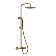 Душевая система с термостатом Raiber Premium Graceful RPB-007 золото матовое 42504