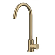 Смеситель для кухни с выдвижной лейкой Raiber Premium Graceful RPG-012 матовое золото 42520