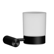 Стакан для зубных щеток стеклянный Raiber Premium Graceful RP-80007 черный матовый 42546