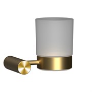 Стакан для зубных щеток стеклянный Raiber Premium Graceful RP-80007 золото матовое 42547
