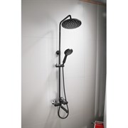 Душевая система Frap F2449-6 черная с хромом 42606