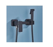 Гигиенический душ с настенным смесителем Santarinio SB-100508 черный матовый 42652