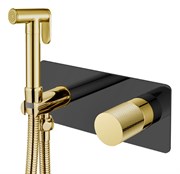 Гигиенический душ скрытого монтажа Boheme STICK BLACK TOUCH GOLD 127-BG.2 42709