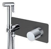 Гигиенический душ скрытого монтажа Boheme STICK BLACK TOUCH CHROME 127-BCR.2 42713