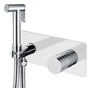 Гигиенический душ скрытого монтажа Boheme STICK WHITE DIAMOND CHROME 127-WCR 42718