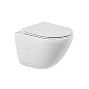 Безободковый подвесной унитаз BELBAGNO AMANDA BB051CHR+BB051SC с крышкой микролифт 42744