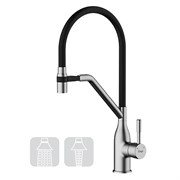 СМЕСИТЕЛЬ ДЛЯ КУХНИ С ГИБКИМ ИЗЛИВОМ FRAP H97 F4497-9 42767