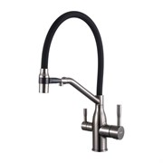 СМЕСИТЕЛЬ ДЛЯ КУХНИ С ГИБКИМ ИЗЛИВОМ FRAP F4397-9 42827