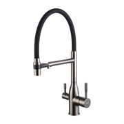 СМЕСИТЕЛЬ ДЛЯ КУХНИ С ГИБКИМ ИЗЛИВОМ FRAP F4398-9 42832