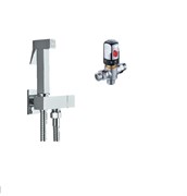 Гигиенический душ скрытого монтажа с термостатом Santarinio SB-131504  хром 42947